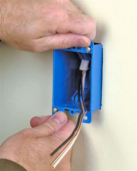 adding junction box in wall|installing electrical box on drywall.